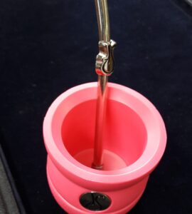 Pink plastic mate gourd