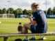 Football player-drinking mate - AI-generated illustration